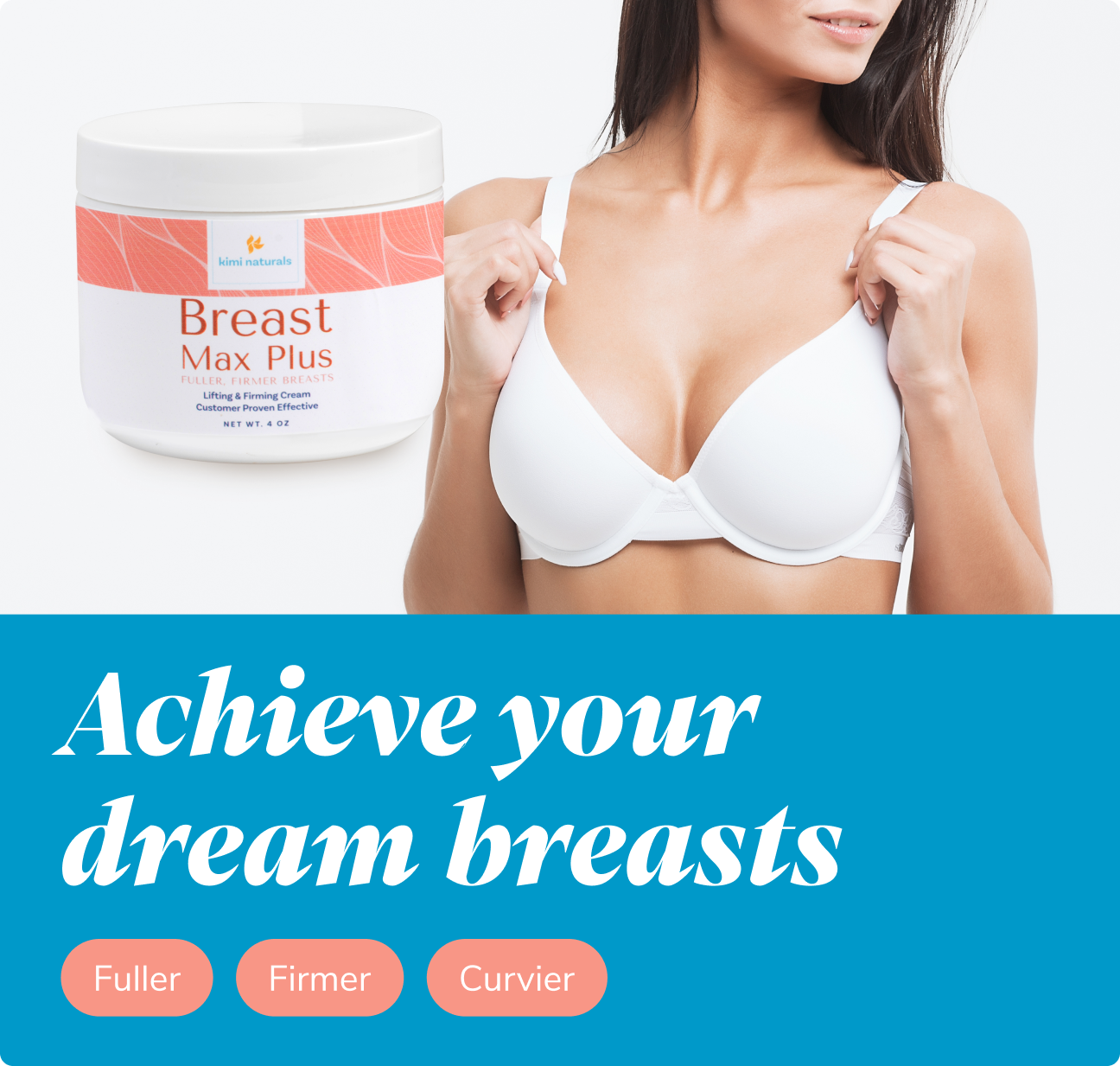 Breast Max Plus Cream - Natural Breast Enhancement Cream from Kimi Naturals